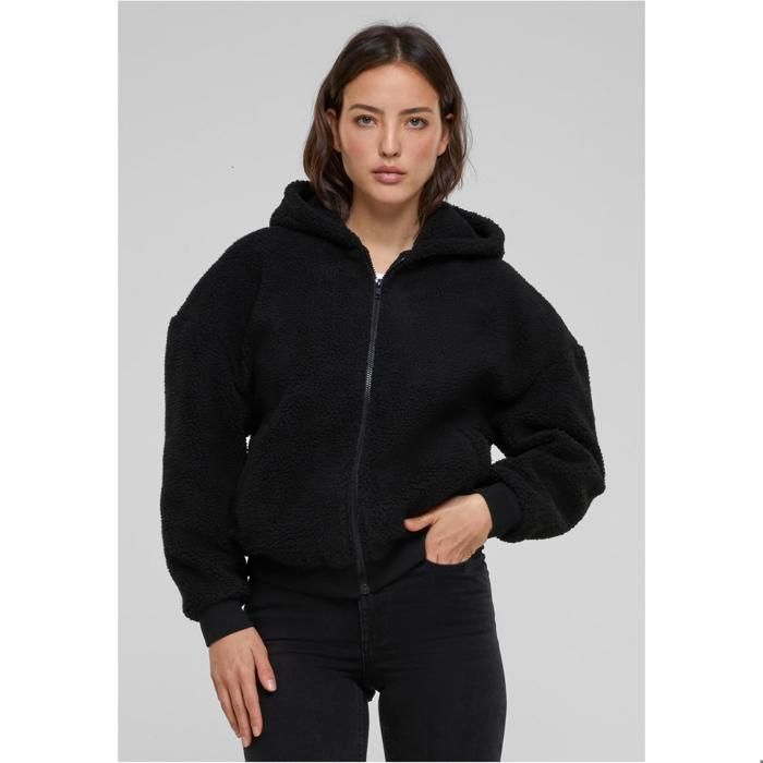 Sweatshirt À Capuche Zippé Femme Urban Classics Oversize Sherpa