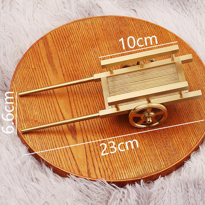 

Полностью укомплектованная латунная модель тележки: Металлическая настольная полка для хранения с украшениями и фигурками