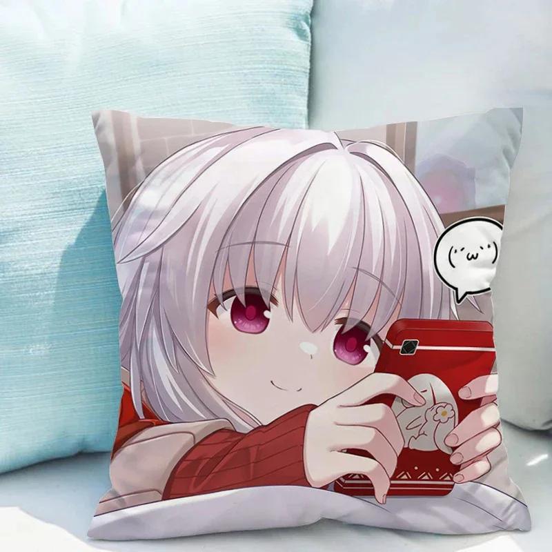 Honkai Star Rail X Cushions Covers Double-sided Printing Cushion Cover X Short Plush Decoration Living Room Car Sofa
