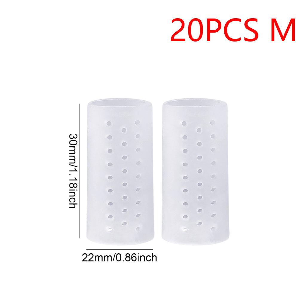 Toe Covers Transparent Silicone Toe Sleeves Breathable Toe Caps for Bunion Corns Hammer Toe Blisters Calluses