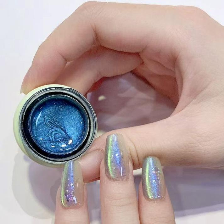 Cat eye nail polish gel super shiny colorful glass bead cat eye gel nail art decor