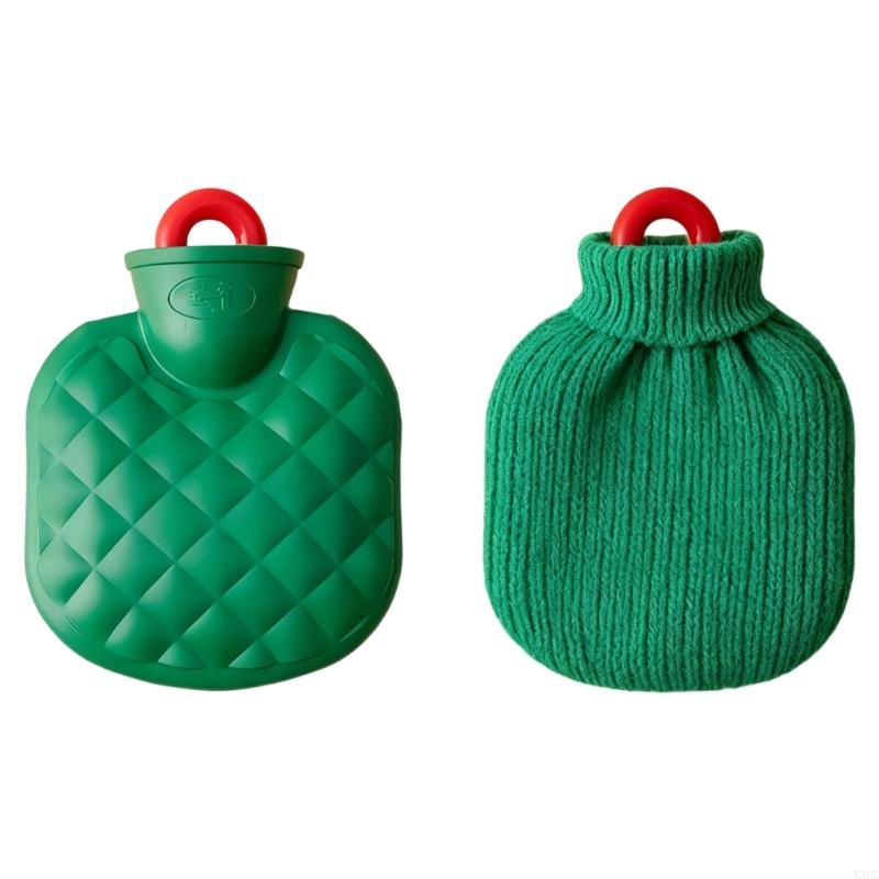 

Fleece Cover Warm Water Bottle Safe Hot Water Bag Cold Weather Hand Foot Warmers X3UC