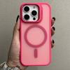 Metal Camera Stand Holder Matte Clear Case for iPhone 16 15 14 Plus 13 12 Mini 11 Pro Max For Magsafe Magnetic Cover