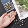 60Pcs 2 Style 303 Stainless Steel European Beads, Large Hole Beads, Column, Real Gold Plated & Stainless Steel Color, 7x8mm, Hole: 4.2mm, 30pcs/style