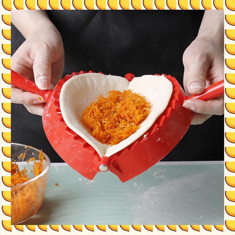 BAAU Manual Dumpling Mold Artifact Large Red Plastic Dumpling Mold Household Food Grade Dumpling Mold Clip красный