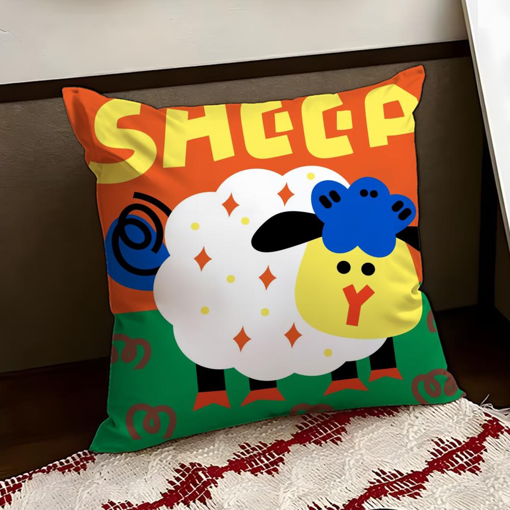 Chinese Zodiac Print Cushion Cover Reversible Soft Durable Pillow Cover Home  Car MultiScene Use for Daily Comfort