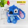 236-313pcs  Stitch Building Blocks Toy Diamond  Bricks Lilo Stitch Doll Figurines Children Birthday Gifts