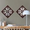 Farmhouse Style Wooden Wall Acrylic Mirror Wall Sticker Wall Decoration