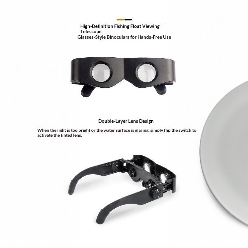 3X Fishing Binoculars Night Vision Hands-Free Compact Magnifier Wearable Fishing Tackle Binoculars Glasses For Men Outdoor