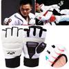 Half Finger Training Boxing Gloves Leather Fight Glove MMA Mitts Sanda Karate Sandbag Muay Thai Kick Men Kinder