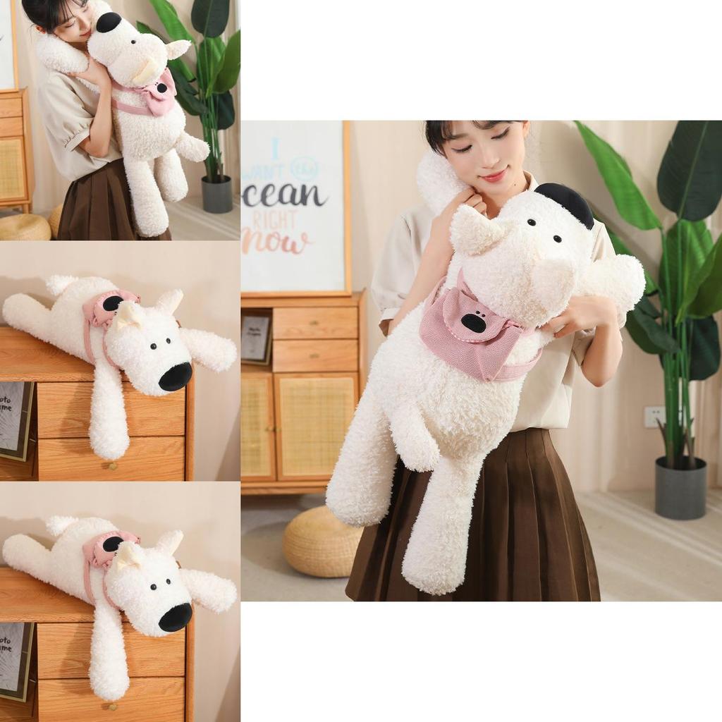 Adorable Plush West Highland White Terrier Backpack Dog Toy 50cm Perfect For Kids And Gifts