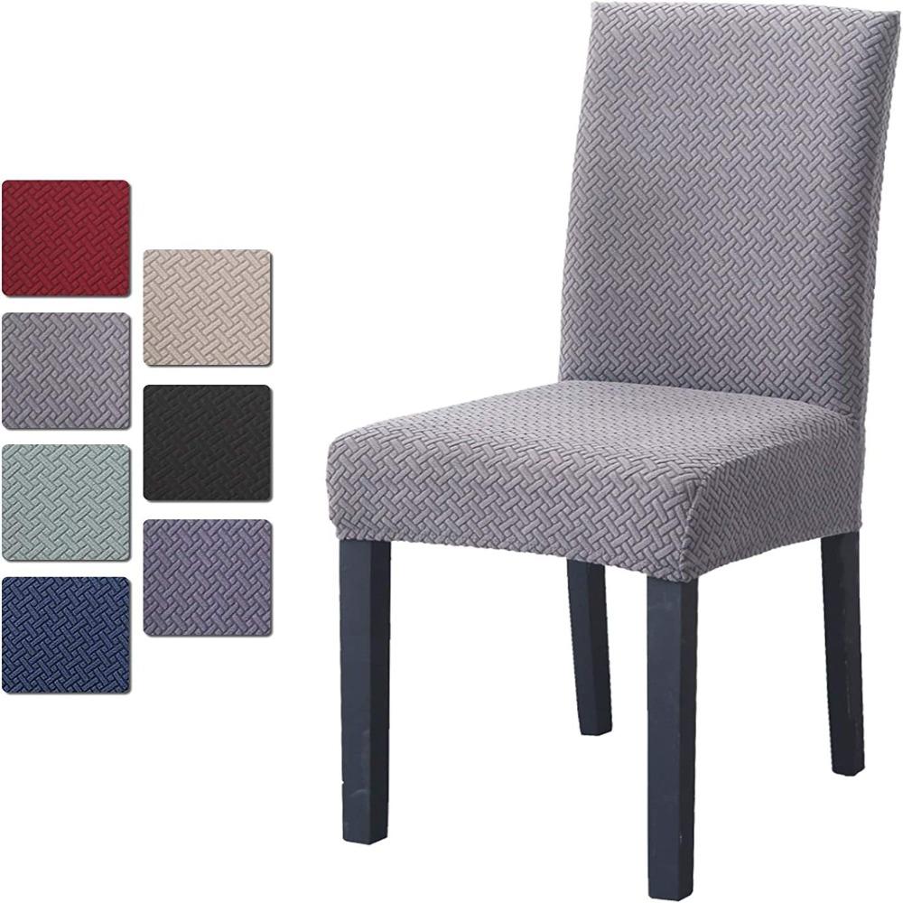 

Эластичный жаккардовый чехол для сиденья, защитный чехол для стула, защита от грязи, столовая, кухня