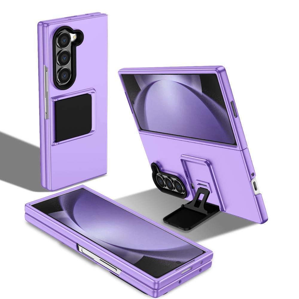 KEYSION Custodia di lusso Live Stand per Samsung Galaxy Z Fold 6 5 5G PC antiurto Cover posteriore per telefono per Samsung Galaxy Z Fold 5 6 5G