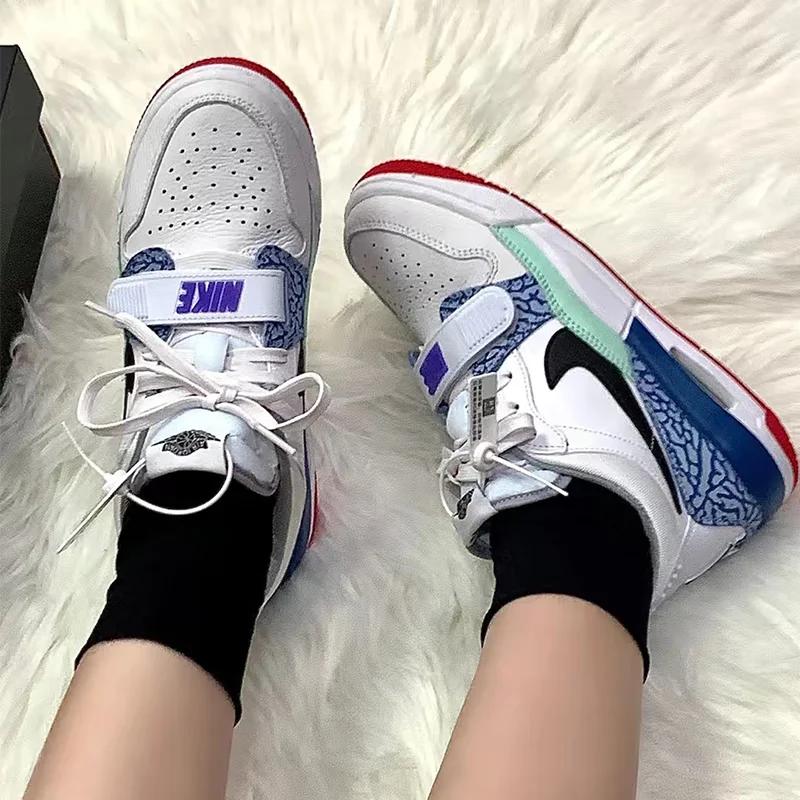 Air Jordan Legacy 312 Low Grade School 'Easter' (Unisex) White / Valerian Blue Kids' Basketball Shoes DV9127 101