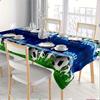 Soccer Party Tablecloths Soccer Theme Reusable Table Cover Rectangle Game Day Tablecloth Field for Sports Party Decorations