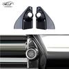 2 pièces Garniture de Cadre de Haut-parleur de Pilier de Voiture Couleur Fibre de Carbone Motif Bambou pour Toyota Hilux Revo Conquest 2015-2021 Toyota Fortuner