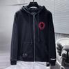 8360 CHROME HEARTS 2026 New Spring and Autumn Plus-size Thin Style Classic Style Logo Zipper Hooded Sweatshirt for Couples