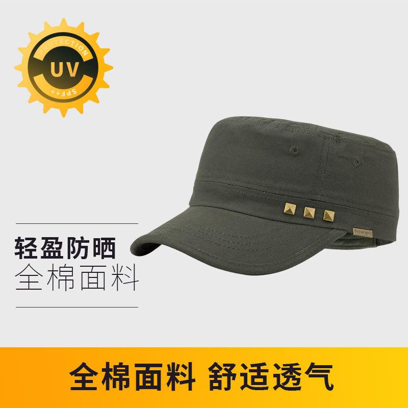 Flat top camouflage hat group buying 22 new men's cap patrol hat big head circumference outdoor hat