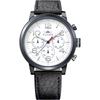 Jake White Black Leather Men's Quartz Watch 1791235