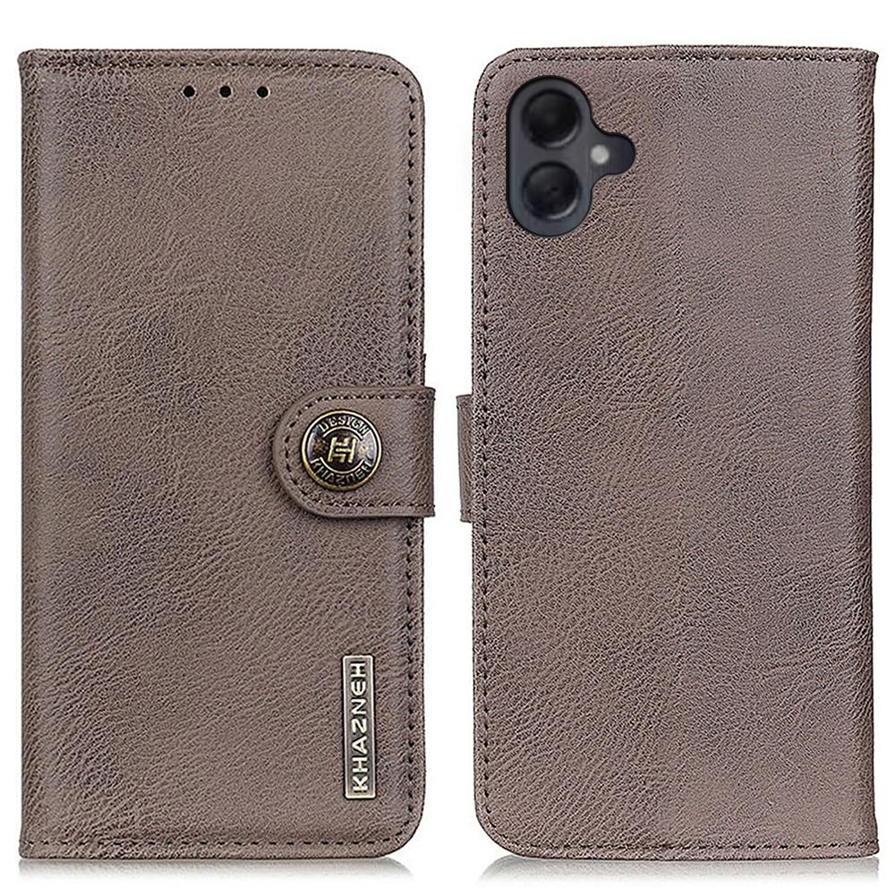 KHAZNEH For Samsung Galaxy A06 4G Wallet Case Cowhide Texture Leather Flip Phone Cover