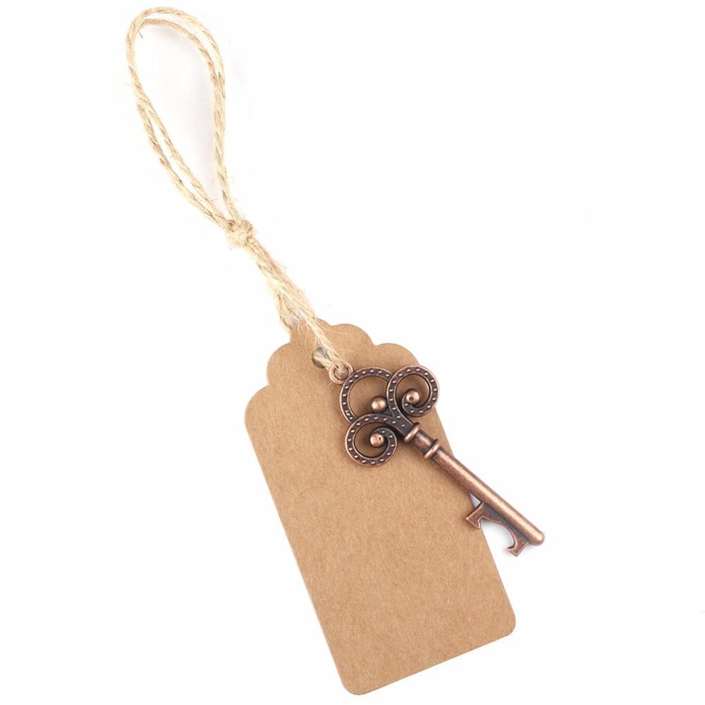 3Pcs Wedding Souvenirs Skeleton Bottle Opener + Tags Wedding Favors and Gifts for Guest Party Favors