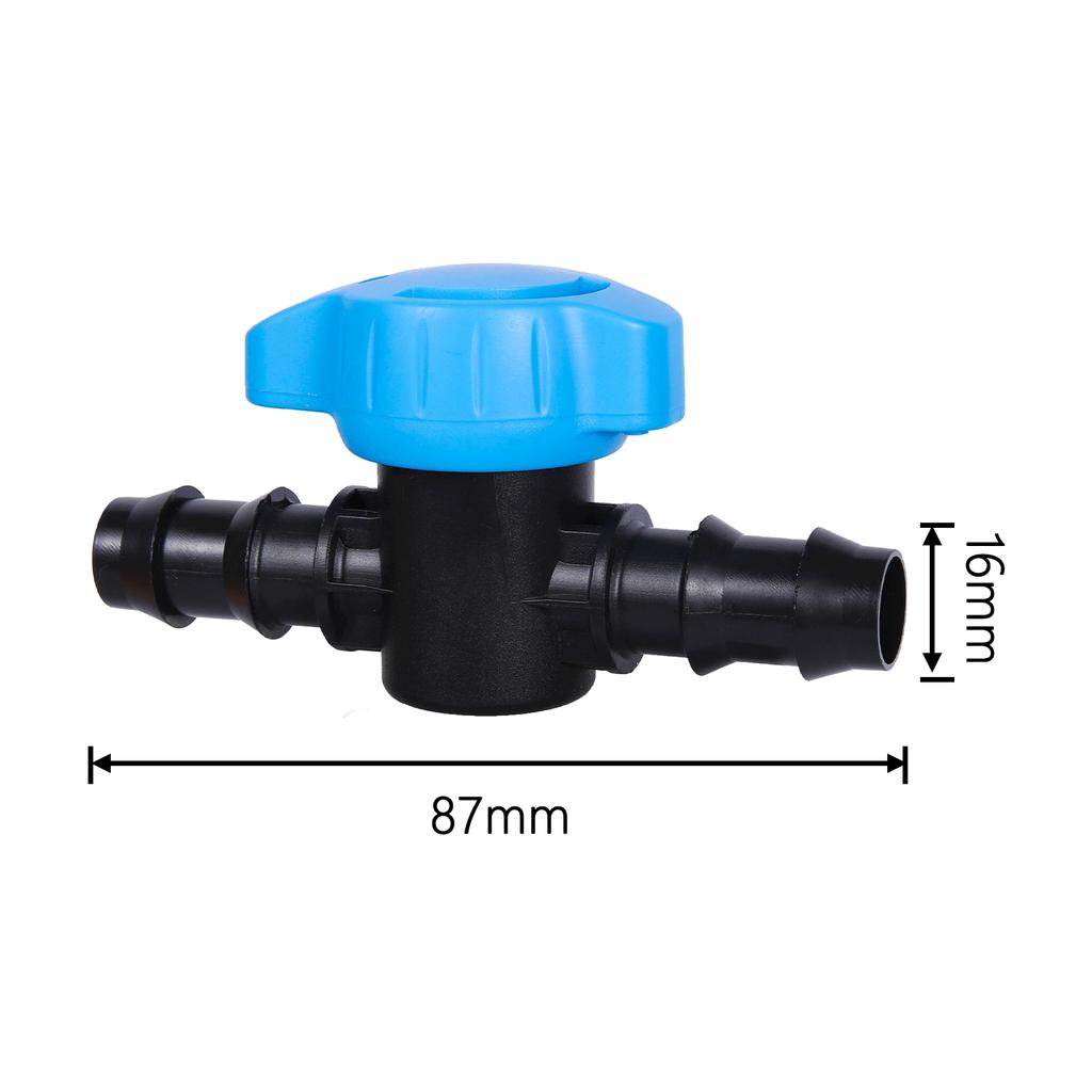 Drip Irrigation Barbed Bypass Valve Drip Line Shut Off Valve Drip System Water Diverting Valve For Agriculture Orchard Greenhous