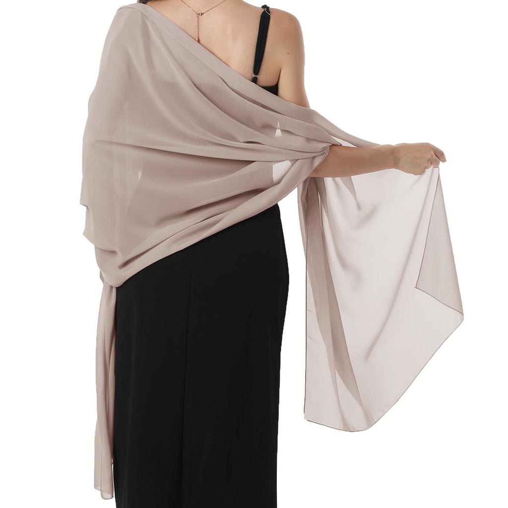 Women's Chiffon Evening Shawl and Wrap for Weddings and Bridesmaids