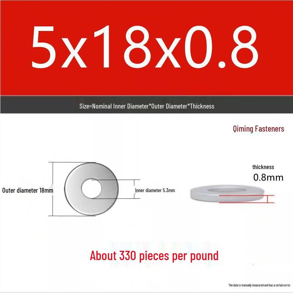 4.8 Grade Galvanized Iron Flat Washer, M3-M40 Oversized Metal Hole Gasket.