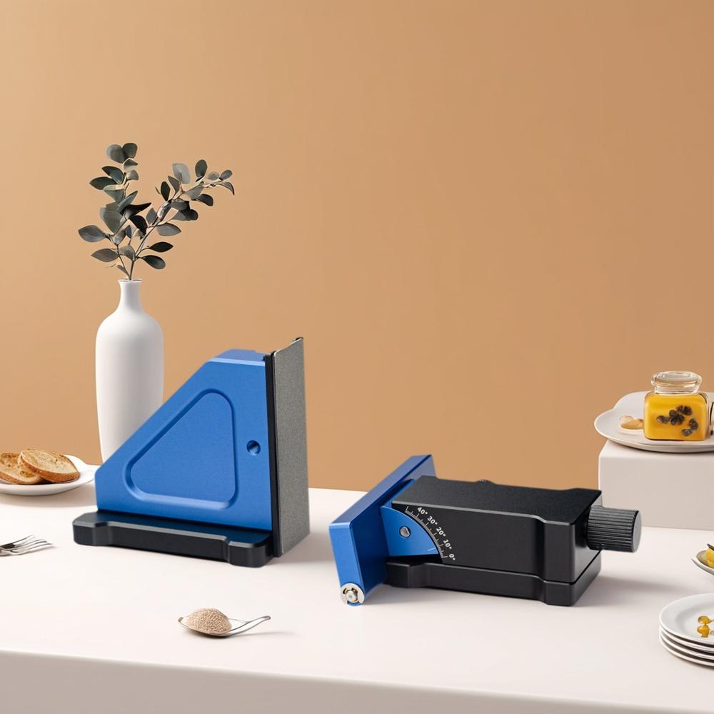 

2025 Diamond Knife Sharpener Kit - Magnetic Roller Sharpening Stone & Holder, Keeps Blades Sharp for Years, Kitchen Must-Have Knife Sharpener синій