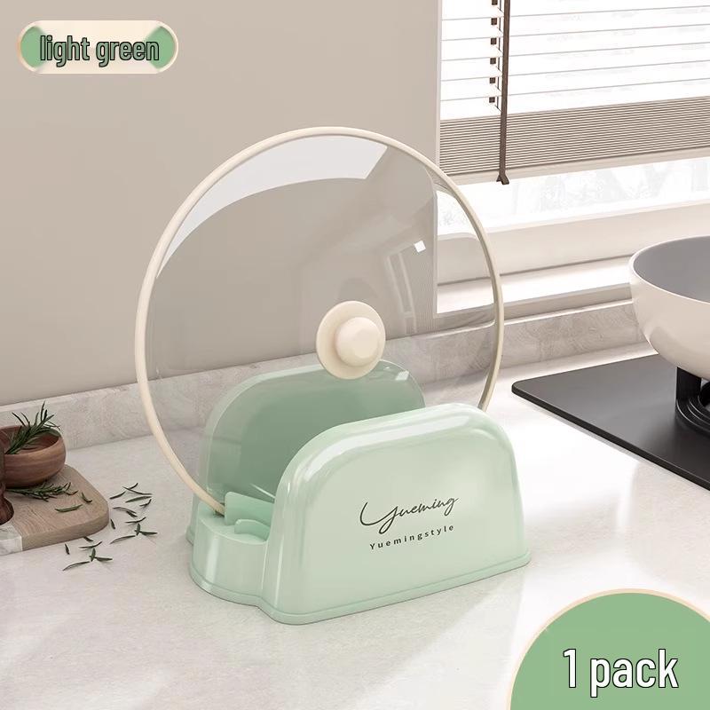 

2025 New Model Countertop Kitchen Rack: Pot Lid, Spatula, and Cutting Board Holder