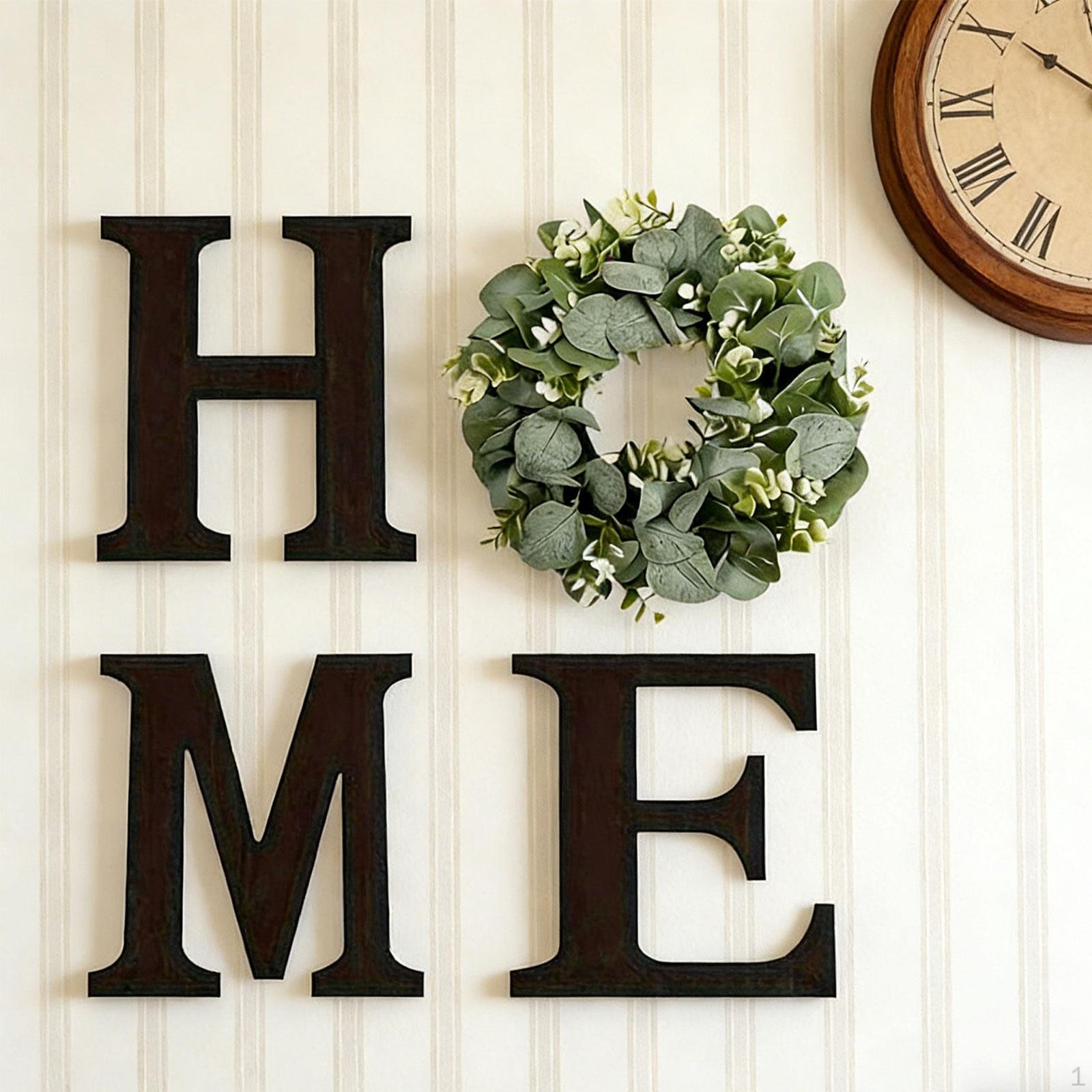 

Wall Decoration with Artificial Wreath for Office And Bedroom чёрный