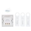 86x86mm Hotel Card Electric Switches Push Button Insert Electrical Power Control Panel with 3 Cards