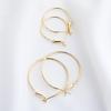 14k Gold Plated Color-Preserving Minimalist Hoop Earrings