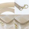 Used CHANEL Tote Bag New Travel Line MM Jacquard Nylon/leather Beige Silver 9th