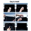 8inch Rear Screen Protectors Tempereds Glass Shatterproof Film AntiFingerprint Smudges Resistance for Model 3