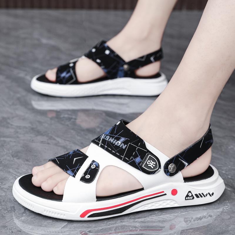 Fashion CYYTL Summer Mens Slippers Casual Shoes Beach Sandals Outdoor Slides Leather Walking Comfort Designer Fashion Lightweight Luxury