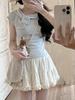 2025 Women's Trendy Slim-Fit Sweet Bow Short-Sleeve Top - Versatile & Flattering
