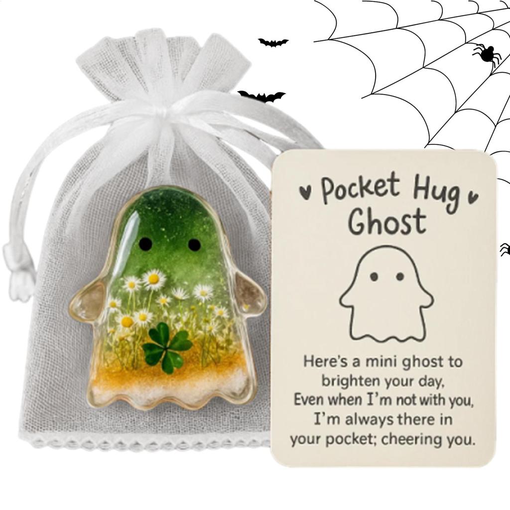 Pocket Ghost Card Pocket Encouragement Card Ghost Bat Crow Death God Inspirational Keepsake For Graduates Team Incentives Adults