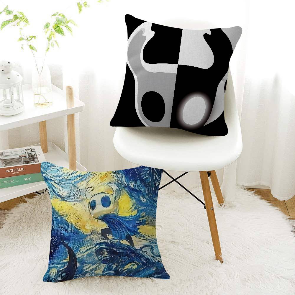 Games H-Hollow KnightS Pillowcase Toon Gift Cushion Cover Bedroom Home Sofa Chair Seat Decor Pillow Case