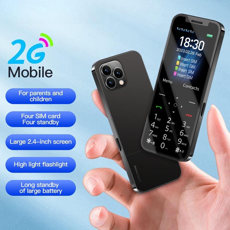 Four Cards and Four Standby Mini Small Mobile Phone Card Pocket Personalized Spare Bluetooth