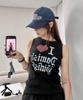 Damiswi Girlish Cracked Heart Tank Top_Black