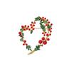 2-color Fruits Heart Brooches Love Party Plant Brooch Beautiful Mimosa Brooch  Suit Accessories