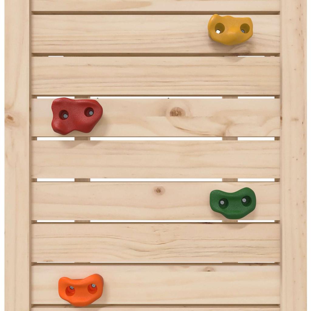 Play Tower in Brown 53 x 110.5 x 214 cm Solid Pine Wood