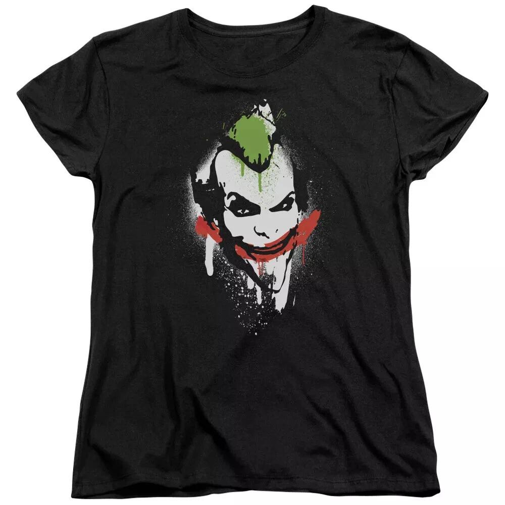 Batman Arkham City  Spraypaint Smile  Women s T-Shirt XL