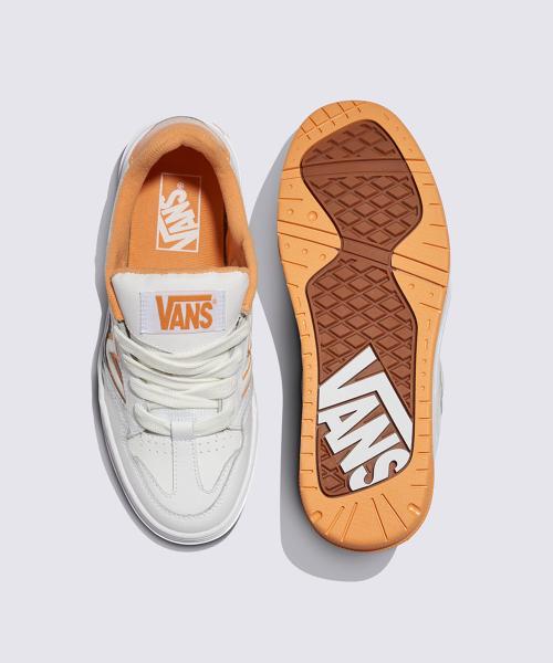 Vans Upland Leather White Orange VN000D1HZ341 [Shipped from Korea] 100% Authentic