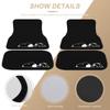 Snoopy Floor Easy Protective Car Set of for Light and Standard Cars Mats, Waterproof, Washable, Anti-Slip, Stain-Resistant, Customizable,