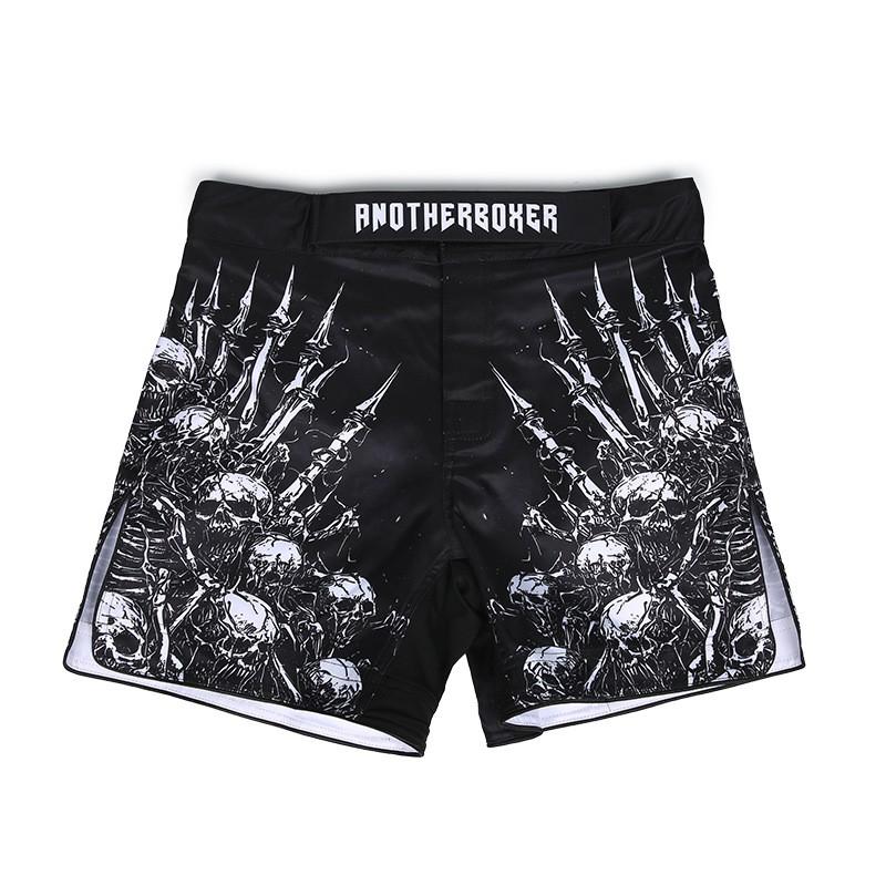 ANOTHERBOXER Skull Stack MMA Shorts Boxing Martial Arts Training UFC Kickboxing