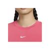 Nike Sportswear Essentials Series Logo Dopasowana Koszulka z Krótkim Rękawem Damska Fioletowo-Różowa FB2874-629