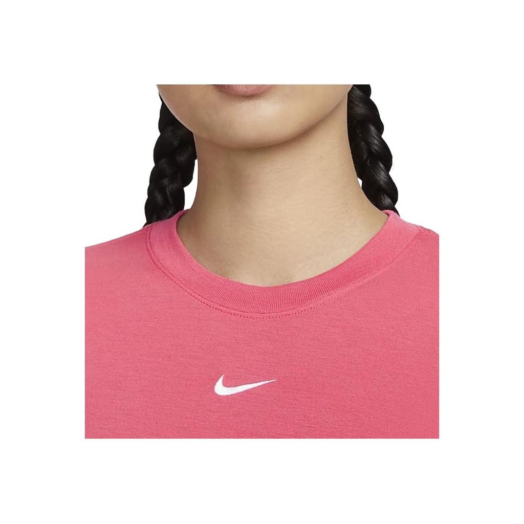 Nike Sportswear Essentials Series Logo Slim Fit Short Sleeve T-Shirt Women Tops Purple Pink FB2874-629
