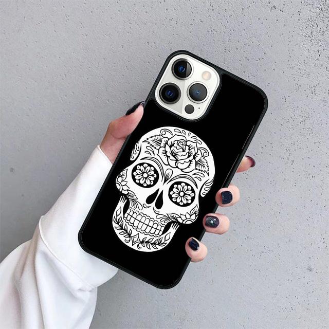 Mexcian sugar skull Phone Case Cover For iPhone 17 Air 15 16 14 13 12 Pro Max 11 Pro Max Plus Coque Shell